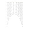 CHALIGHT Crystal Glass Beaded Curtain Hanging Arched Crystal Door 25