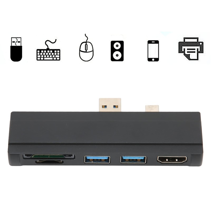 para Docking Station, 5 en 1 4K Resolución 5Gbps Speed