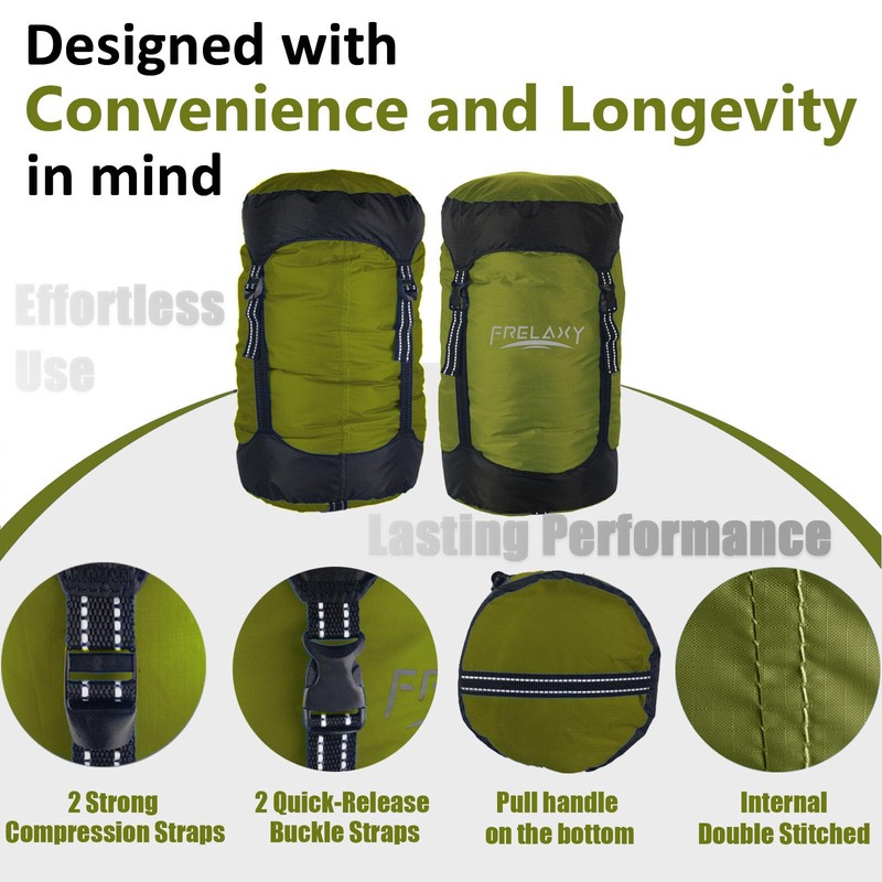 Frelaxy Compression Sack, 40% More Storage! 11L/18L/30L/45L/52L Compression Stuff Sack,