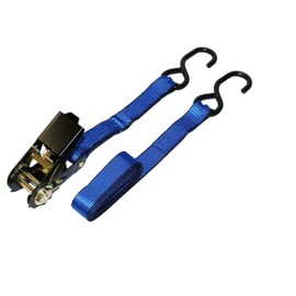 Everest Premium Ratchet Tie Down – 1 PK – 1 IN – 6 FT – 300 LBS Working Load – 900 LBS Break Strength – Cambuckle Alternative – Cargo Straps Perfect for Moving Appliances, Lawn Equipment and Motorcycles