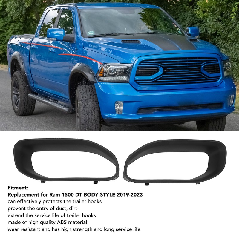 Tow Hook Bezel Kit 68274701AA Front Bumper Tow Hook Cover