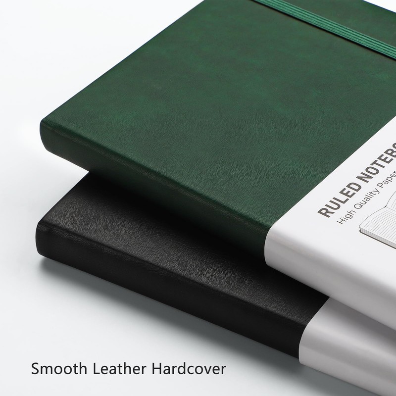 RETTACY Notebook Lined A5, Journal Diary with 192 Numbered Pages,