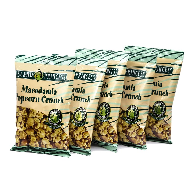 Island Princess Macadamia Popcorn Crunch - 5 pack