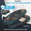 Sanilo Soft Close Toilet Seat ELONGATED, Quiet and Slow Close