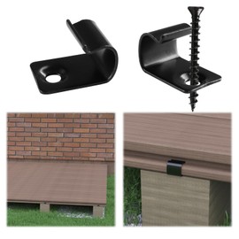 Muzata 72Pack Starter Clips for Decking Universal Starter Stainless Steel Clips Hideaway Fasteners for 800 SQ. FT. Composite Hidden Deck Boards M028