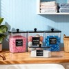 4 Pack Laundry Detergent Container Set with Dryer Sheet Container