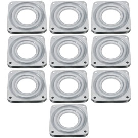 eMagTech Pack of 10 Lazy Susan Turntable Bearings Square Swivel Plate Heavy Duty Swivel Plate Accessories for Furniture Bar Chairs Office Swivel Chairs 7.1 x 7.1 cm / 3 x 3 Inches