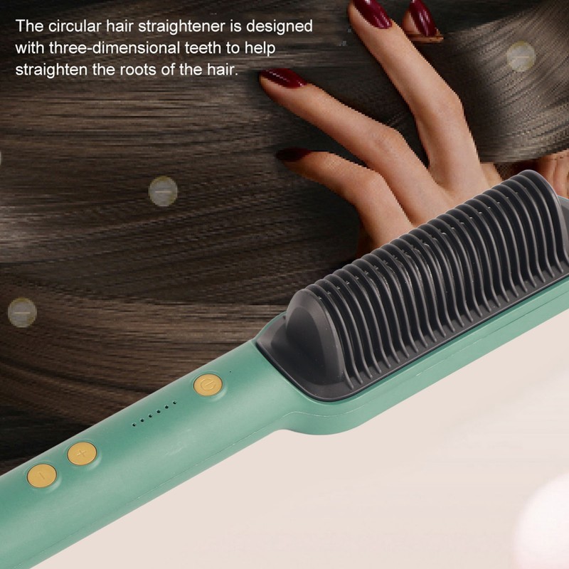 Electric Hair Straightening Comb Straightening Curling Dual Use Hair Curler