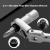 Zunate 72 Tooth Quick Release Flex Movable Head Ratchet Wrench,