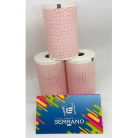 Impresos Serrano 3 Rollos Papel Para Electrocardiograma 80mm X 30m