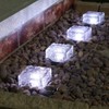 Horing Solar Glass Brick Light - Crystal Brick Stone -