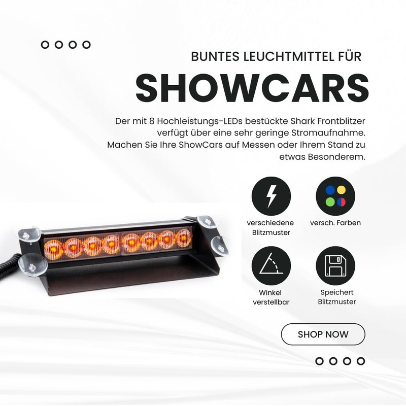 Front Flasher with Shovel – Blue Light, Warning Light