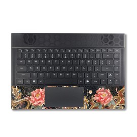 MightySkins Glossy Glitter Skin Compatible With Alienware X14 R2 (2023) Full Wrap Kit - Stitch Dragons | Protective, Durable High-Gloss Glitter Finish | Easy To Apply & Change Styles | Made in the USA