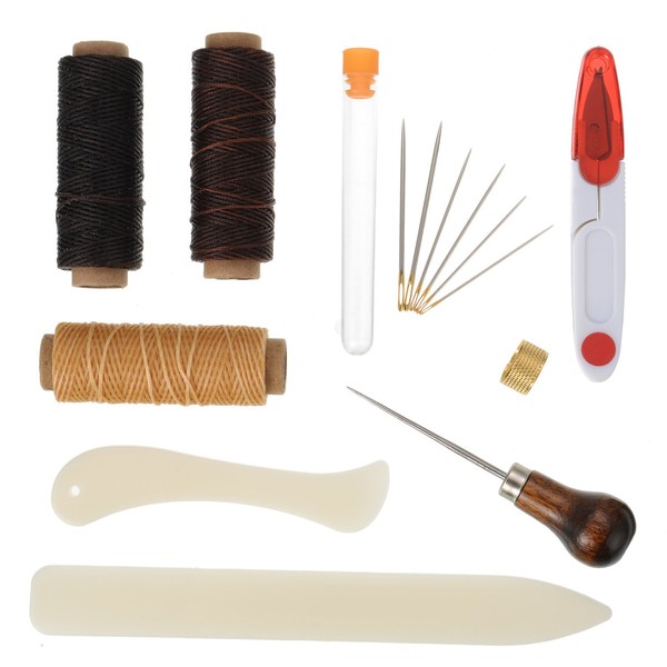 Shappy 15 Pieces Bookbinding Kit Starter Tools Set Bone Folder