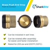 SharkBite 2 Inch Push Cap, Push to Connect Brass Plumbing