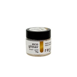 Reslin® Eco Glitter - Gold, Very Small Natural Glitter with Mica Base for a Radiant Effect - 15g