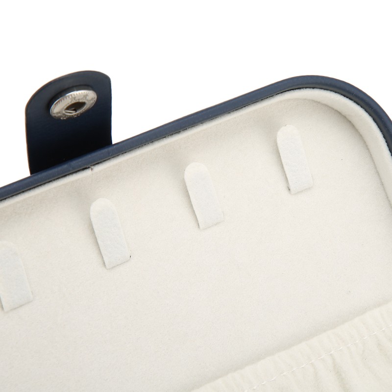Portable Jewelry Box PU Leather Large Capacity 2 Layers Travel
