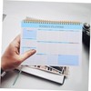 OSALADI Weekly Planner Notebook Spiral Binding Undated Pages for Flexible