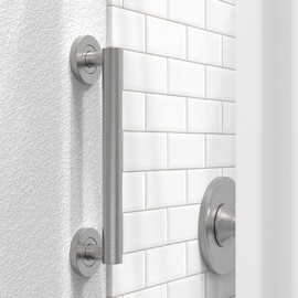 ADA Compliant Grab Bar, 500lbs Weight Support for Bath Safety (12 inch, Brushed Nickel)