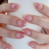 24 Piezas de Uñas Postizas a Presión, Uñas Falsas Cuadradas