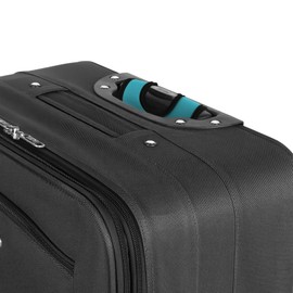 Cosmos 5 Pcs Neoprene Luggage Handle Wrap Soft Grip Handle Cover Luggage Identifier with Hollow Design for Push-Button Handle Trolley Handle and Travel Suitcase Trolley Case