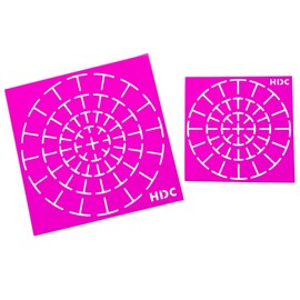 Happy Dotting Company - Juego de plantillas de silicona súper flexibles, plantilla flexible, plantillas para arte de mandala, incluyendo puntos en tazas, botellas