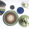 Soulnioi Cotton Place Mats and Coasters, Round Table Placemats Plate