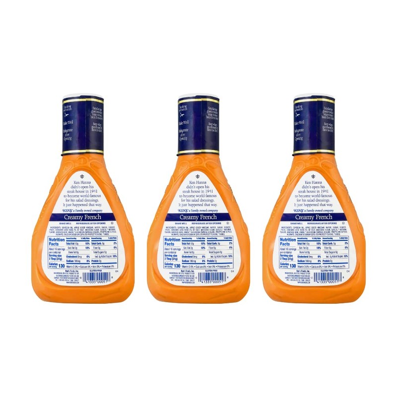Ken's Steak House Creamy French Dressing (16 Ounce (Pack of