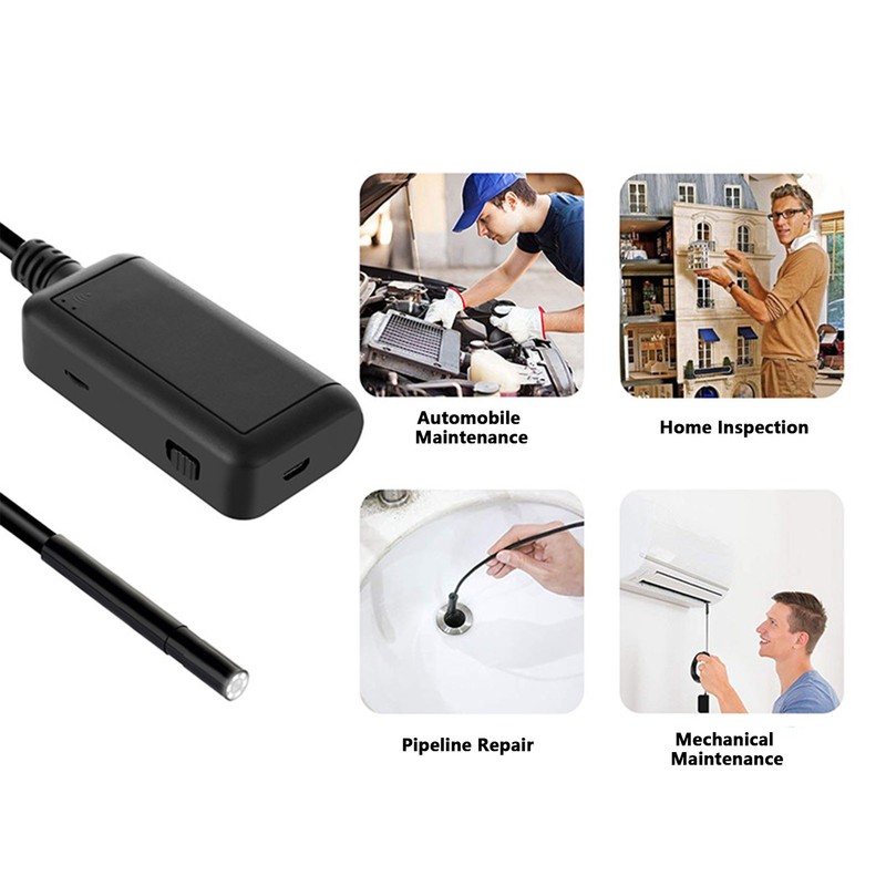 Endoscope Camera WiFi IP67 Waterproof Inspection Camera Bending Borescope for