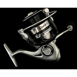 DAM Quick 1 FS Fishing Reel, Spinning Reels, High Speed Fishing Reel with Smooth Drag System for Ultimate Performance, Unisex, Black, 3000