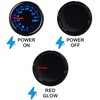 Nrkiscy Tinted 7 Color Volt Voltmeter Gauge kit 8-18V 2-1/16"(52mm)