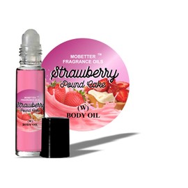 MOBETTER FRAGRANCE OILS Strawberry Pound Cake Perfume body oil fragrance, Floral Fruity Gourmand fragrance for women, Travel Size
