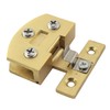 LQ Industrial 2PCS Gold Zinc Alloy Side Mounted Pivot Hinges