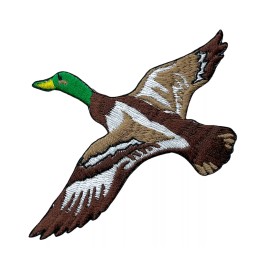Mallard Duck Flying 3.5 Inch Embroidered Patch EEPM3143 F5D36R