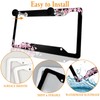 Cherry Blossom License Plate Frame Pink License Plate Cover Funny