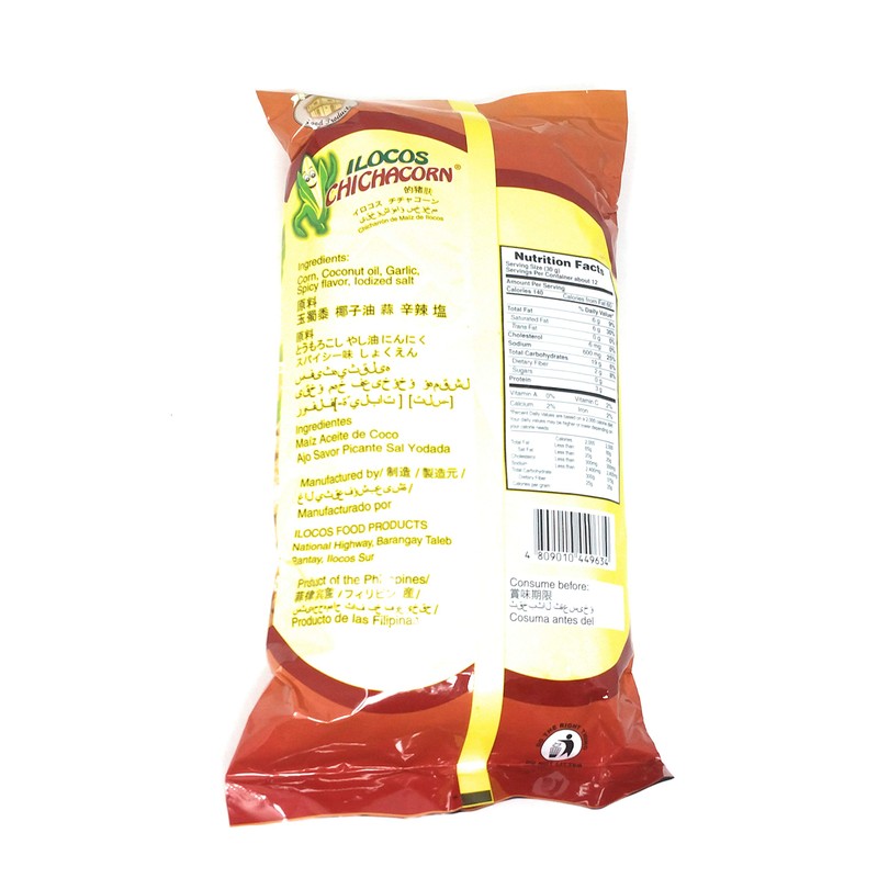 Ilocos Chichacorn Cornick Corn Nuts - Spicy Flavor, 12.35 oz