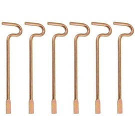 Bedroom/Bathroom Door Steel Emergency Release Tool Compatible with Kwikset Interior Levers and Knobs (6), Gold Color