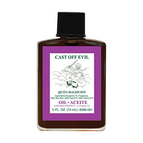 (1Pack) Indio Products Spiritual Anointing Oil- CAST Off Evil 1/2oz