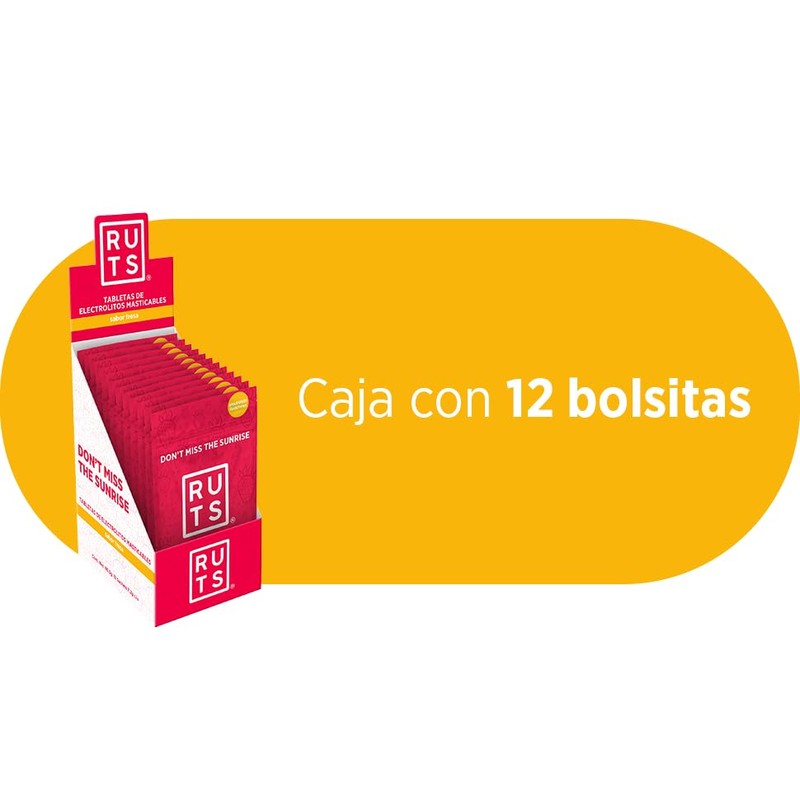 Ruts Energy Electrolitos Masticables Fresa Caja Sachets Dosis