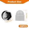 ZWWOGE M8 Protective Caps, Hexagonal, Pack of 30 Cover Caps