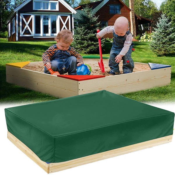 WWLEIHUO 120 x 120 x 20 cm Waterproof Sandpit Cover,