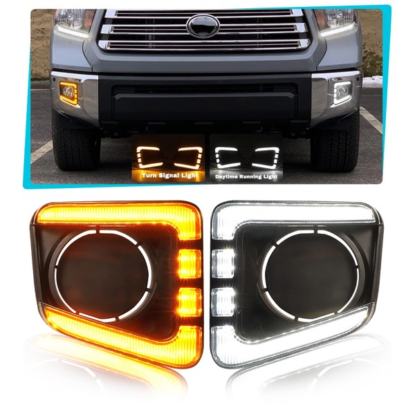 LED Fog Lights for Toyota Tundra 2014-2021 Fog Lights Cover