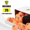 Killerspin Training 1 Star Balls 40+ (Naranja) – 25 Unidades