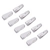 UNICRAFTALE 100pcs 2.5mm Wide Stainless Steel Snap On Bails Mental