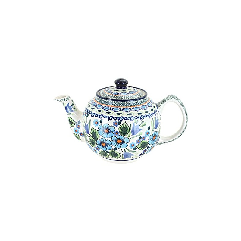 Blue Rose Polish Pottery Ballina Medium Teapot