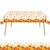 ALLY-MAGIC Thanksgiving Table Cloth, Autumn Table Cloth Plastic Rectangular Plastic