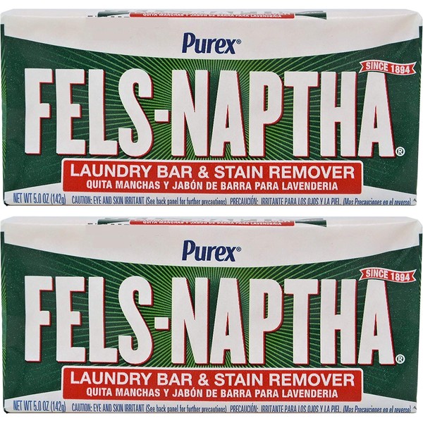 Fels Naptha Laundry Soap Bar - 5.0 oz - 2 pk