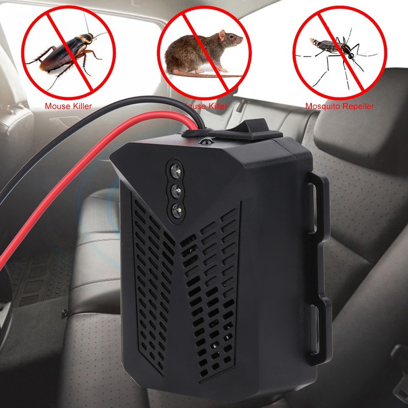 12V LED Strobe Light Electronic Ultrasonic Mouse Repeller with Intelligence