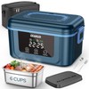 𝟐𝟎𝟐𝟔 𝐔𝐩𝐠𝐫𝐚𝐝𝐞𝐝 Cordless Electric Lunch Box, 6 Cups & 24000mAh