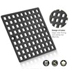 4" Matte Black Shower Drain Cover - Square Floor Drain